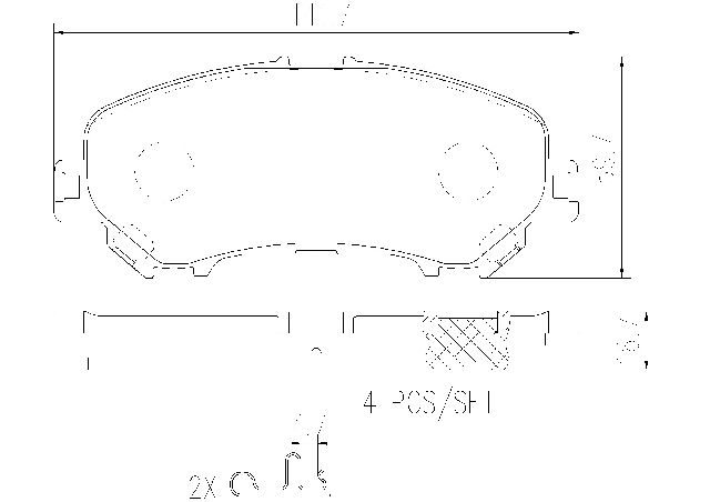 2017-2021 Nissan Rogue Sport Disc Brake Pad Set - Front (Brembo)