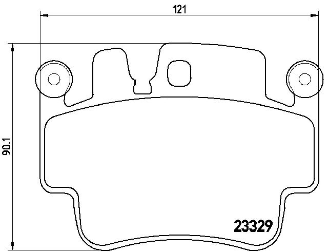 2000-2004 Porsche Boxster Disc Brake Pad Set - Front (Brembo)