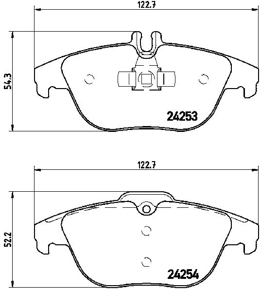 2015 Mercedes-Benz GLK250 Disc Brake Pad Set - Rear (Brembo)