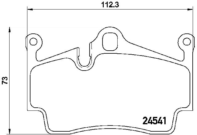 2005-2016 Porsche Boxster Disc Brake Pad Set - Rear (Brembo)