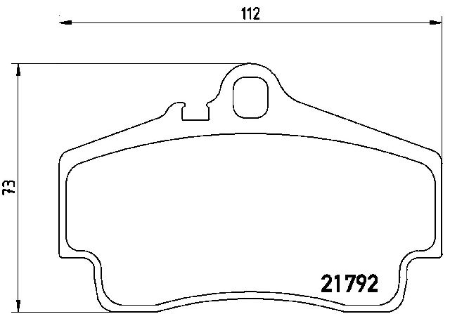 1997-2012 Porsche Boxster Disc Brake Pad Set - Rear (Brembo)
