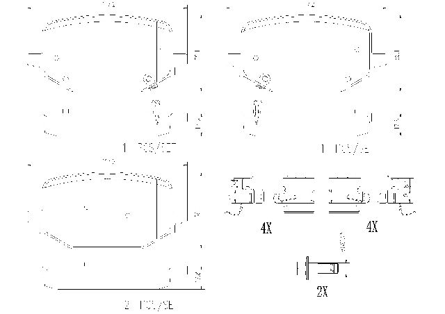 2020-2022 Lincoln Aviator Disc Brake Pad Set - Rear (Brembo)