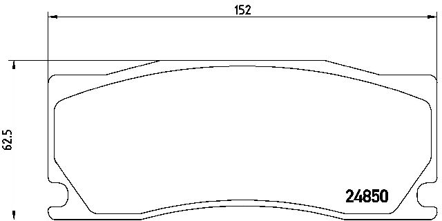 2008-2009 Jaguar XKR Disc Brake Pad Set - Front (Brembo)