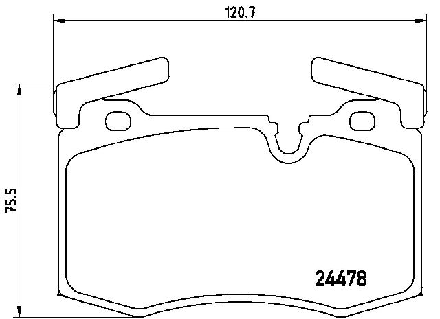 2009-2015 Mini Cooper Disc Brake Pad Set - Front (Brembo)
