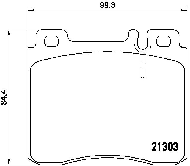 1994-1999 Mercedes-Benz S320 Disc Brake Pad Set - Front (Brembo)
