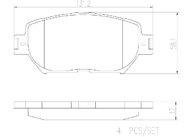2009-2015 Lexus IS250 Disc Brake Pad Set - Front (Brembo)