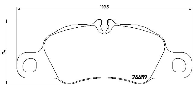 2013-2016 Porsche Boxster Disc Brake Pad Set - Front (Brembo)