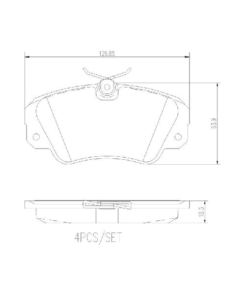 1997-2001 Cadillac Catera Disc Brake Pad Set - Front (Brembo)
