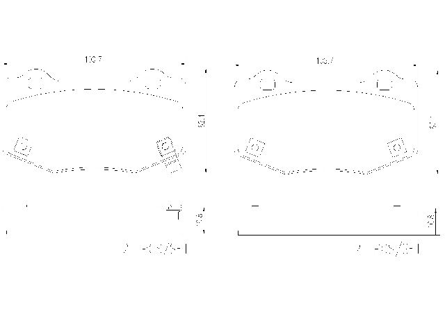 2015-2019 Ford Mustang Disc Brake Pad Set - Rear (Brembo)