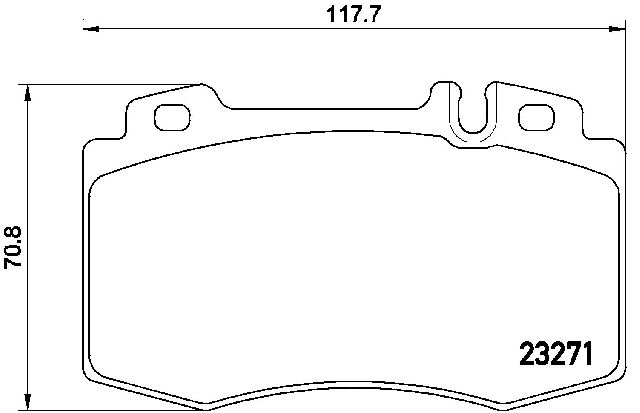 2003-2006 Mercedes-Benz S600 Disc Brake Pad Set - Front (Brembo)