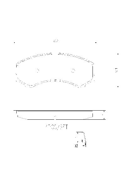 2004-2006 Mitsubishi Outlander Disc Brake Pad Set - Front (Brembo)