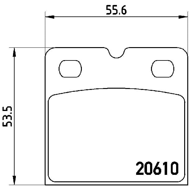 2003-2005 Jaguar S-Type Disc Brake Pad Set - Rear (Brembo)