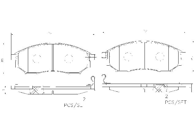 2008-2012 INFINITI EX35 Disc Brake Pad Set - Front (Brembo)