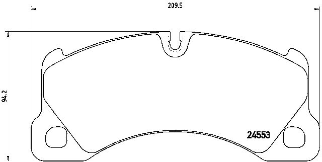 2008-2010 Porsche Cayenne Disc Brake Pad Set - Front (Brembo)
