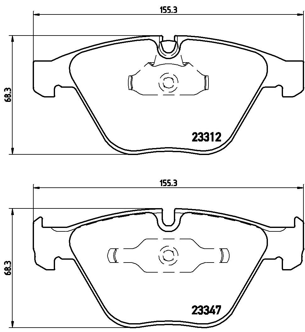 2013, 2012, 2011, 2010, 2009, 2008 BMW M3 Series M Disc Brake Pad Set