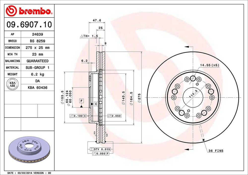 1991, 1990 Lexus LS400 Disc Brake Rotor