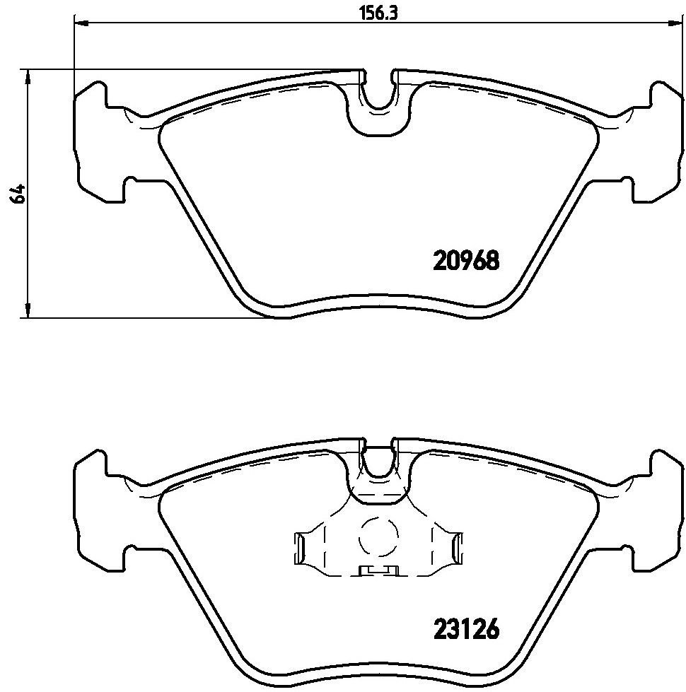 2003, 2002, 2001, 2000, 1999, 1998, 1997, 1996, 1995 Jaguar XJR Plas Disc Brake Pad Set