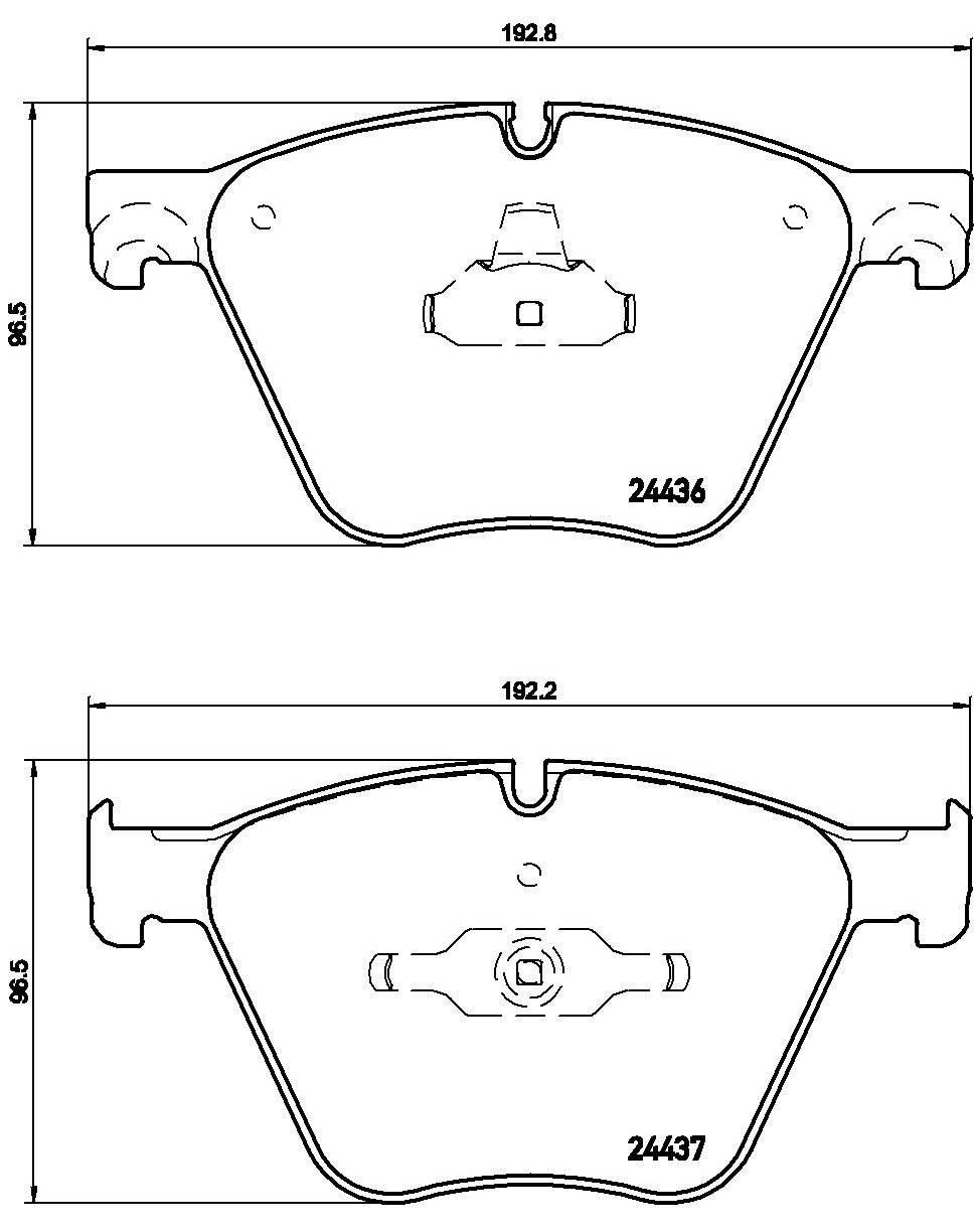 2011, 2010 BMW X6 Disc Brake Pad Set