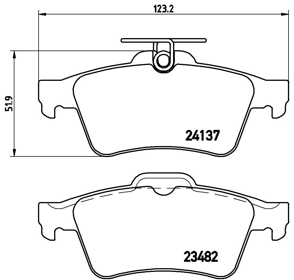 2013, 2012, 2011, 2010, 2009, 2008, 2007, 2006, 2005, 2004 Mazda 3 Disc Brake Pad Set