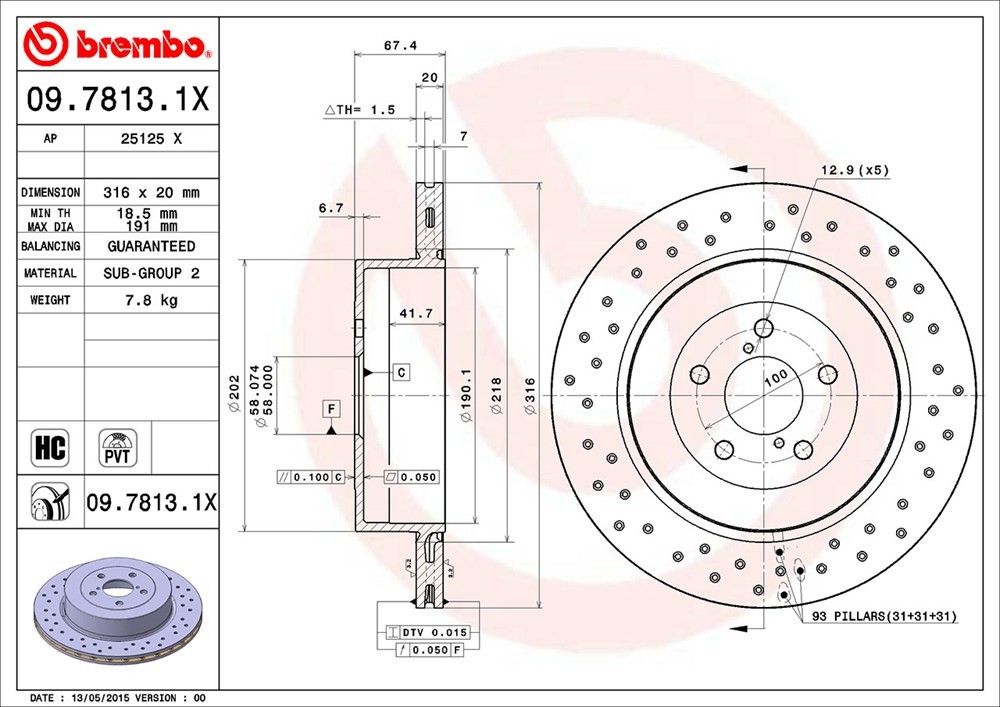 2004 Subaru Impreza Disc Brake Rotor