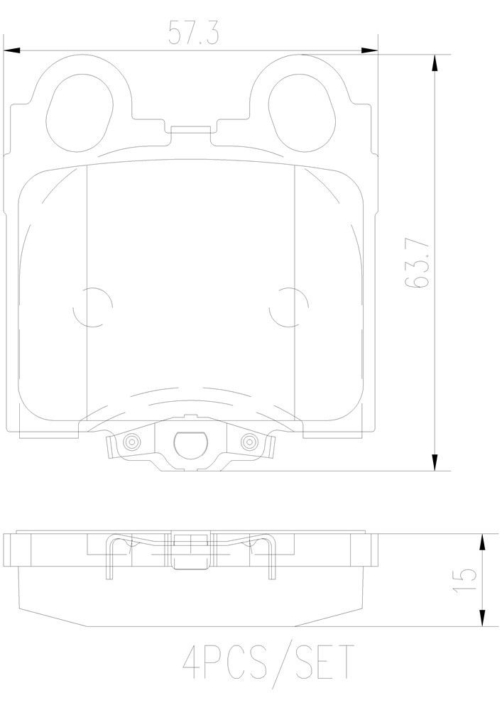 2000, 1999, 1998 Lexus GS400 Disc Brake Pad Set