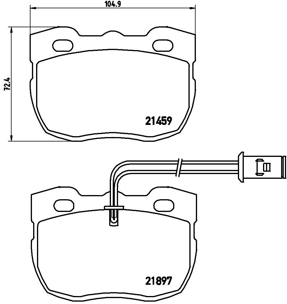 1995, 1994, 1993, 1992, 1991, 1990 Land Rover Range Rover Discovery Disc Brake Pad Set