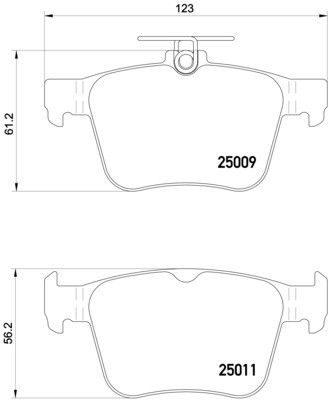 2020, 2019, 2018, 2017, 2016, 2015 Audi S3 Quattro Disc Brake Pad Set