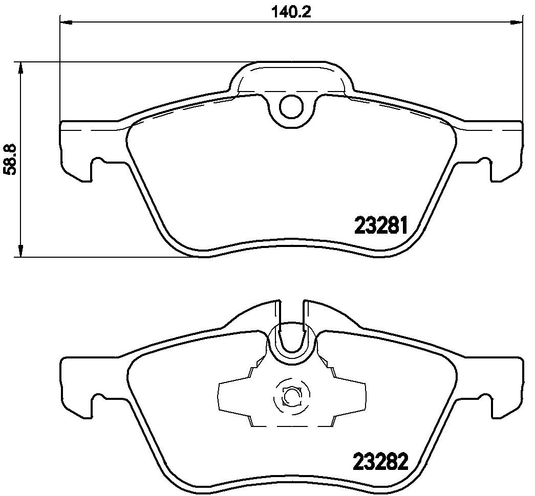 2008, 2007, 2006, 2005, 2004, 2003, 2002 Mini Cooper Disc Brake Pad Set