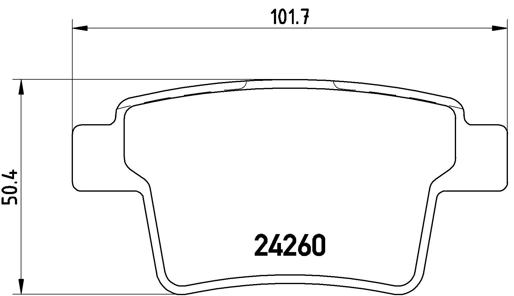 2007, 2006, 2005 Ford Freestyle Hundred Disc Brake Pad Set