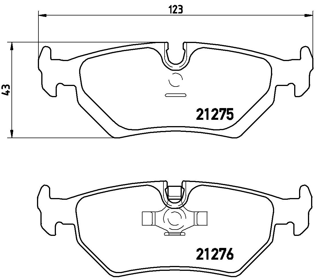 1996, 1995, 1994, 1993 Jaguar XJS Plas Disc Brake Pad Set