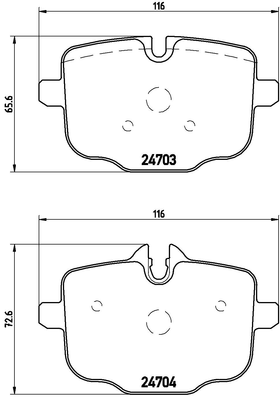 2016, 2015, 2014, 2013 BMW M5 Disc Brake Pad Set