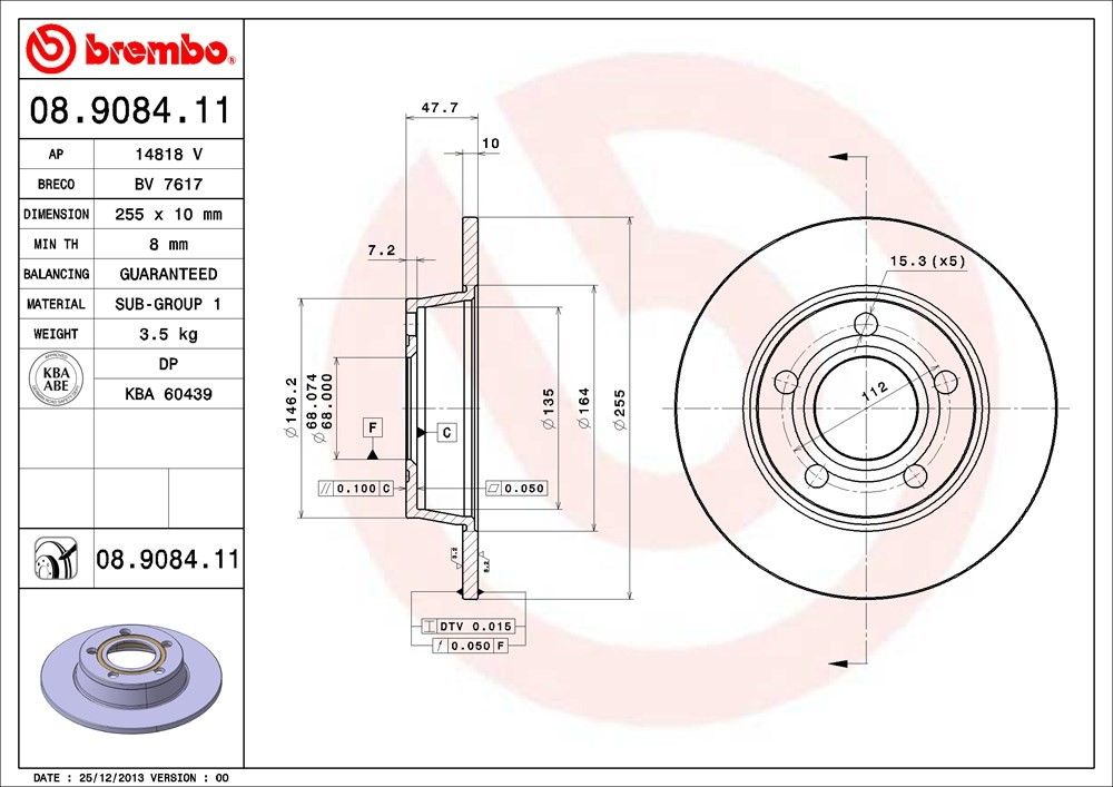 2003, 2002 Audi S6 Quattro Disc Brake Rotor