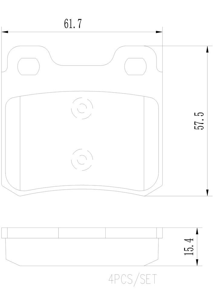 1996, 1995, 1994 Saab 900 Disc Brake Pad Set