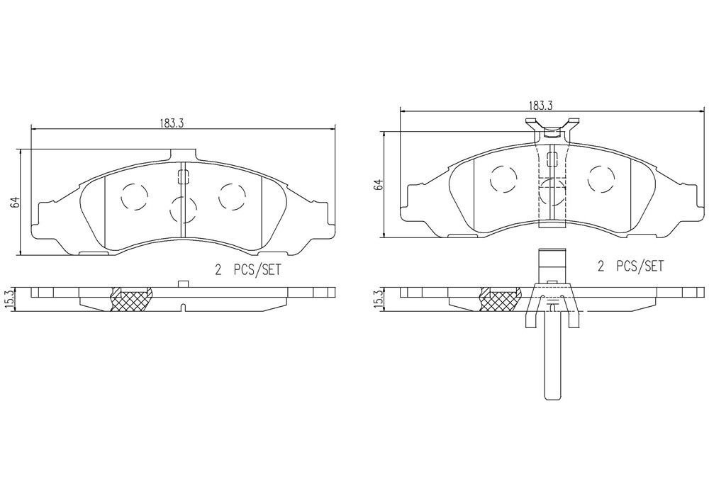 2004 Pontiac GTO Disc Brake Pad Set