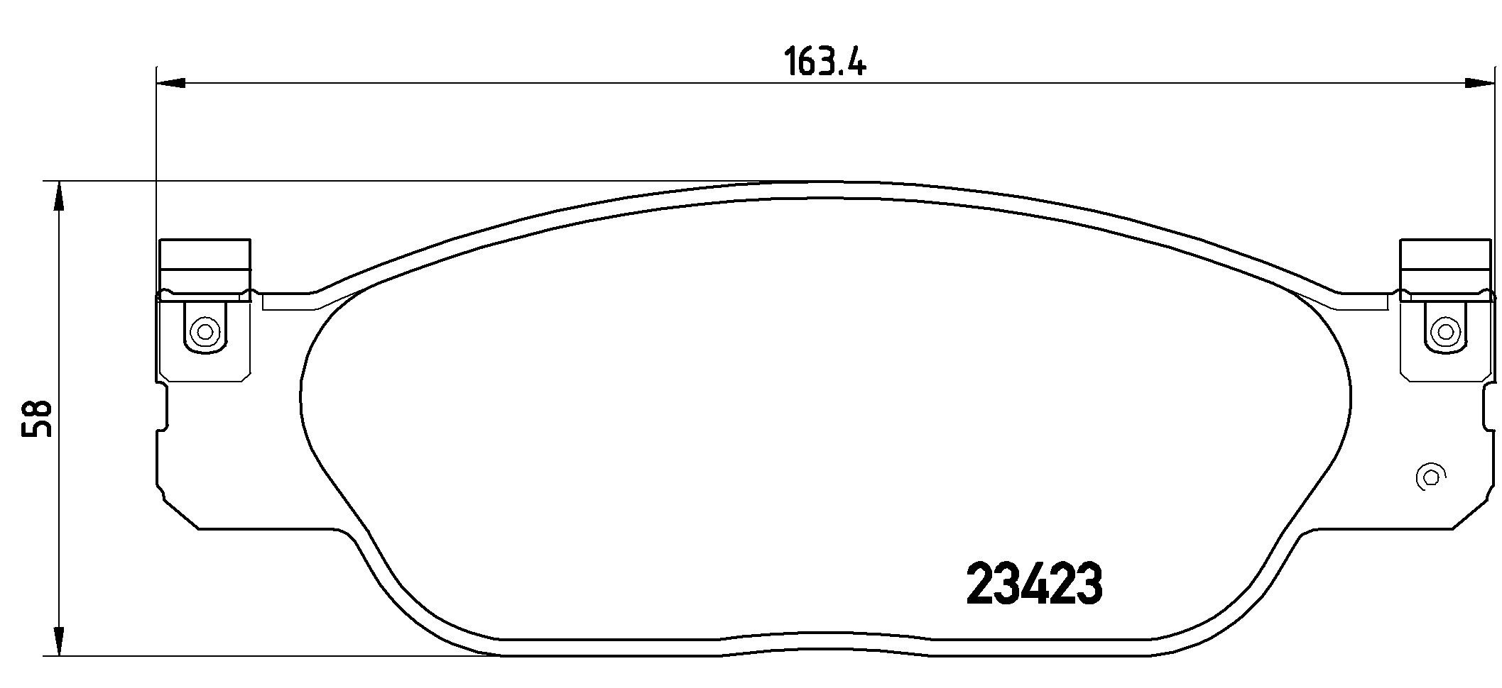 2006, 2005, 2004, 2003, 2002, 2001, 2000 Lincoln LS Disc Brake Pad Set