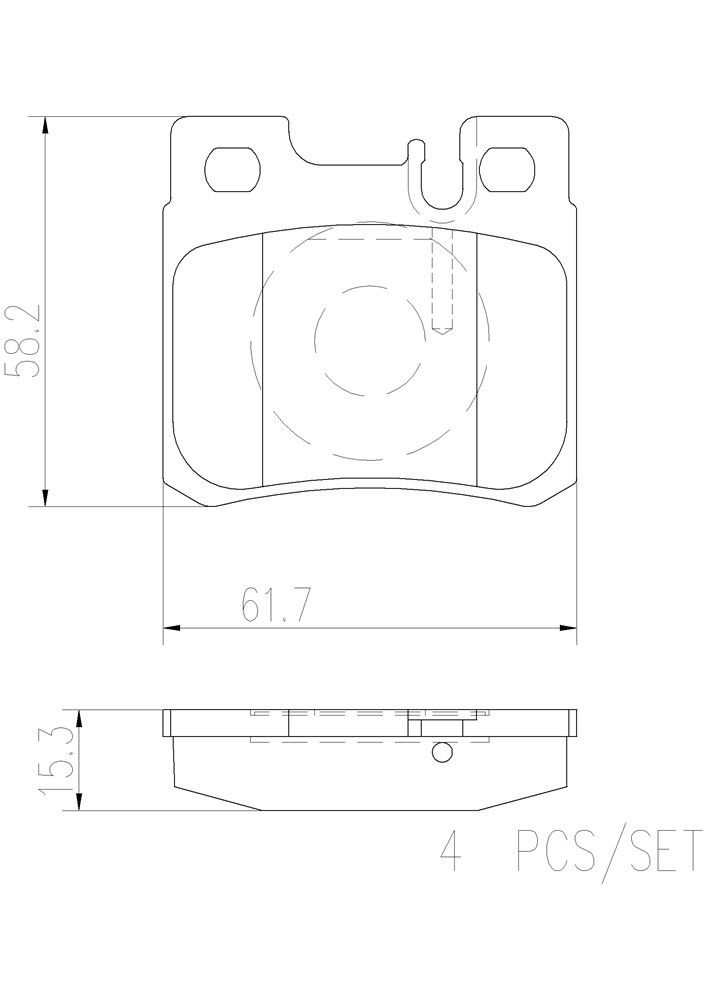 1995, 1994 Mercedes-Benz SL320 1994-1995 Mercedes-Benz 300CE Disc Brake Pad Set