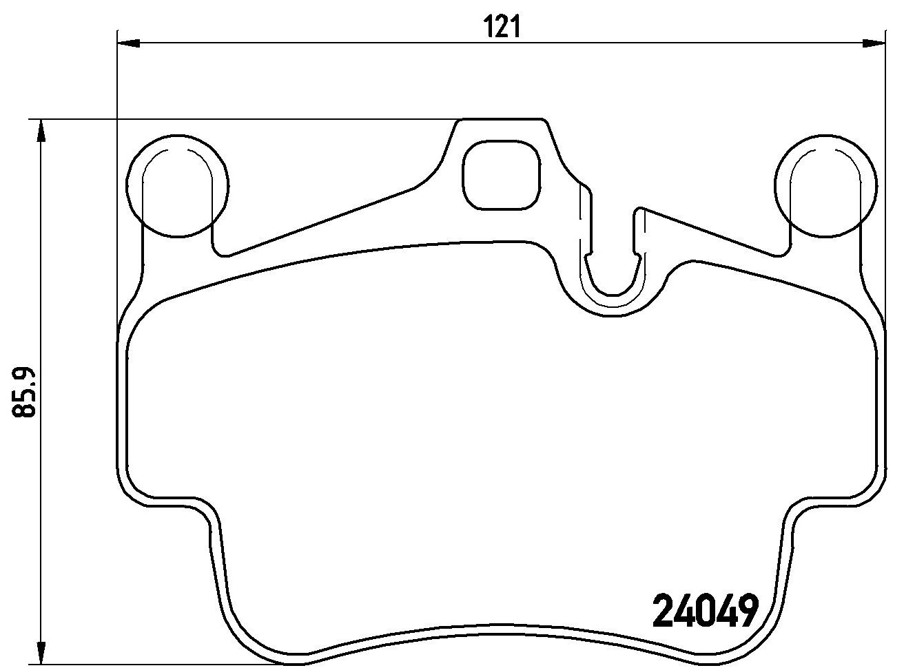 2012, 2011, 2010, 2009, 2008, 2007, 2006, 2005 Porsche Boxster Disc Brake Pad Set