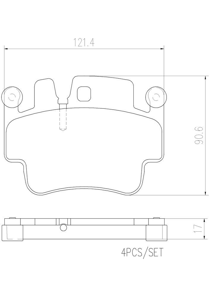 2004, 2003, 2002, 2001, 2000 Porsche Boxster Disc Brake Pad Set