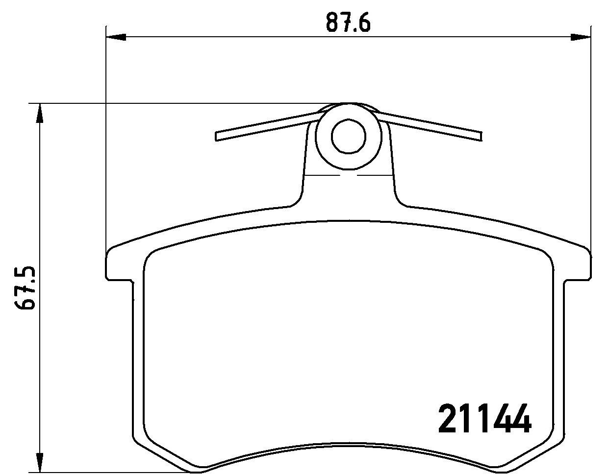 1988, 1987, 1986, 1985 Audi 5000 Disc Brake Pad Set