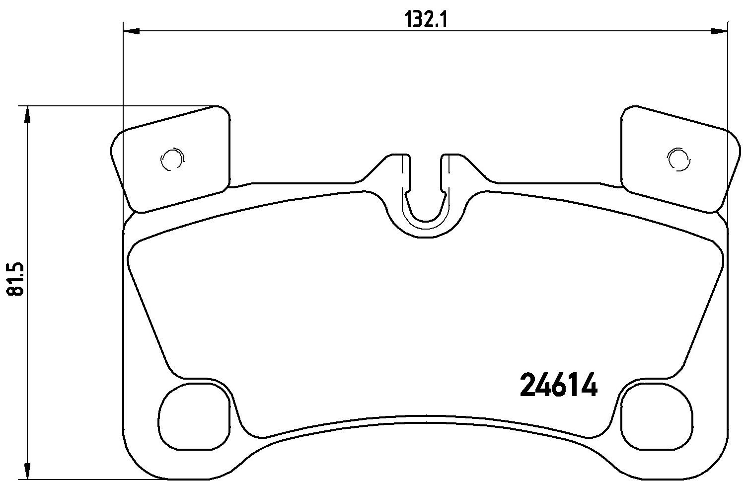 2010, 2009, 2008 Porsche Cayenne Disc Brake Pad Set