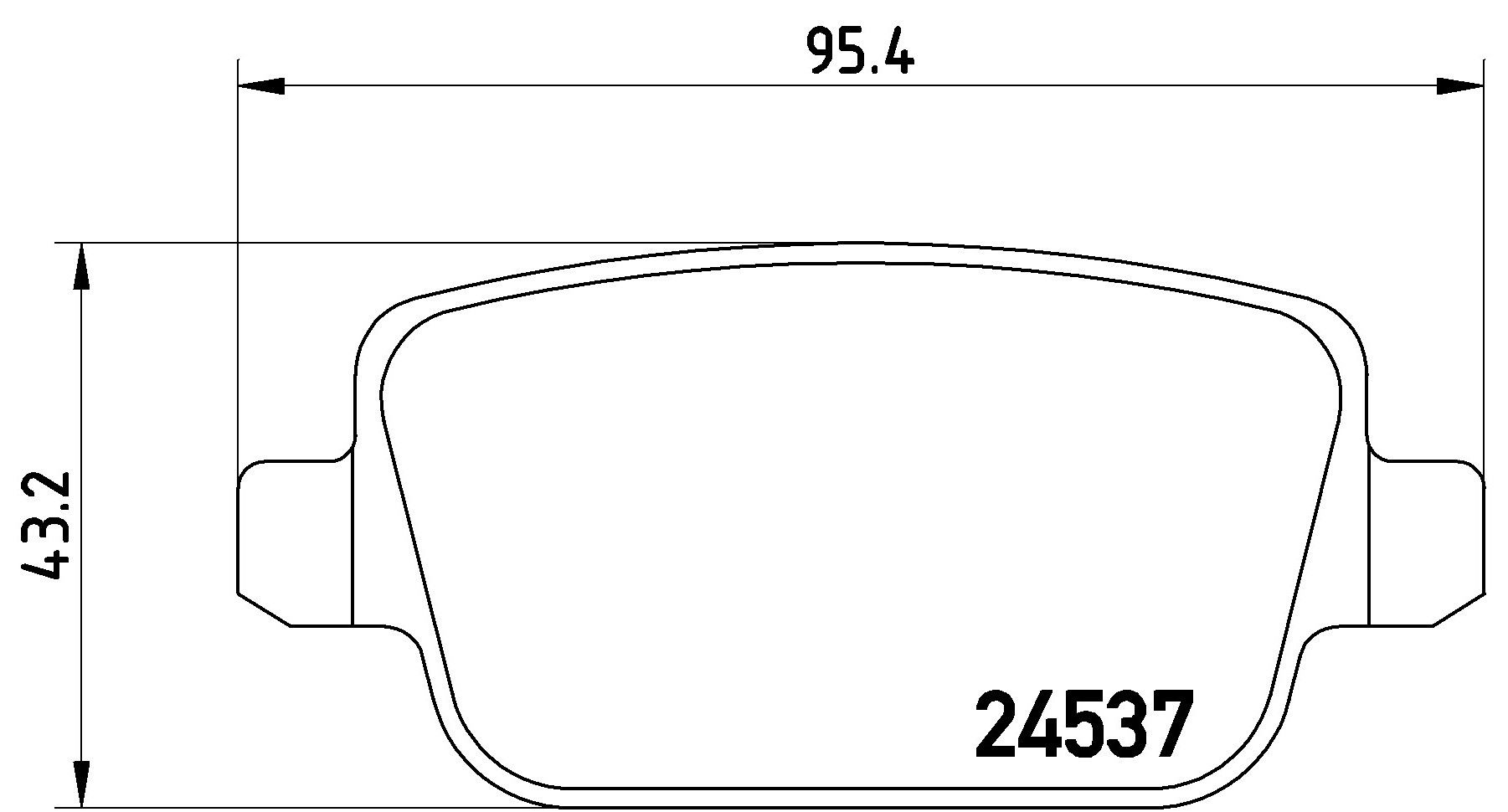 2008, 2007 Volvo S80 LR2 Disc Brake Pad Set