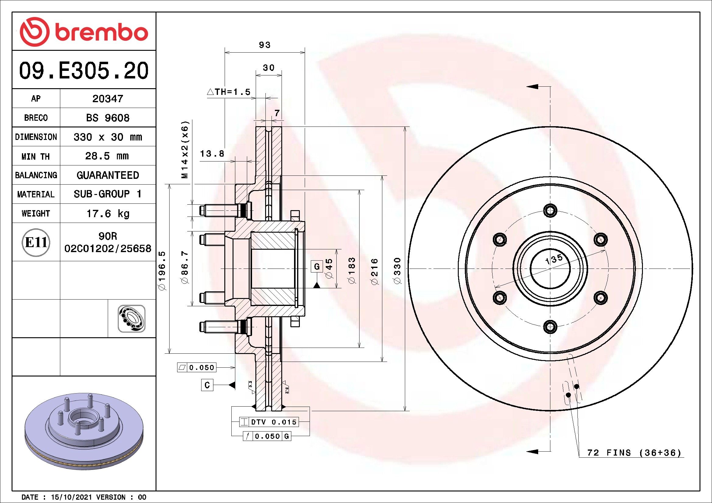 2008, 2007, 2006, 2005, 2004 Ford F-150 Disc Brake Rotor
