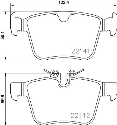 2021, 2020, 2019, 2018, 2017 Volvo S90 Disc Brake Pad Set