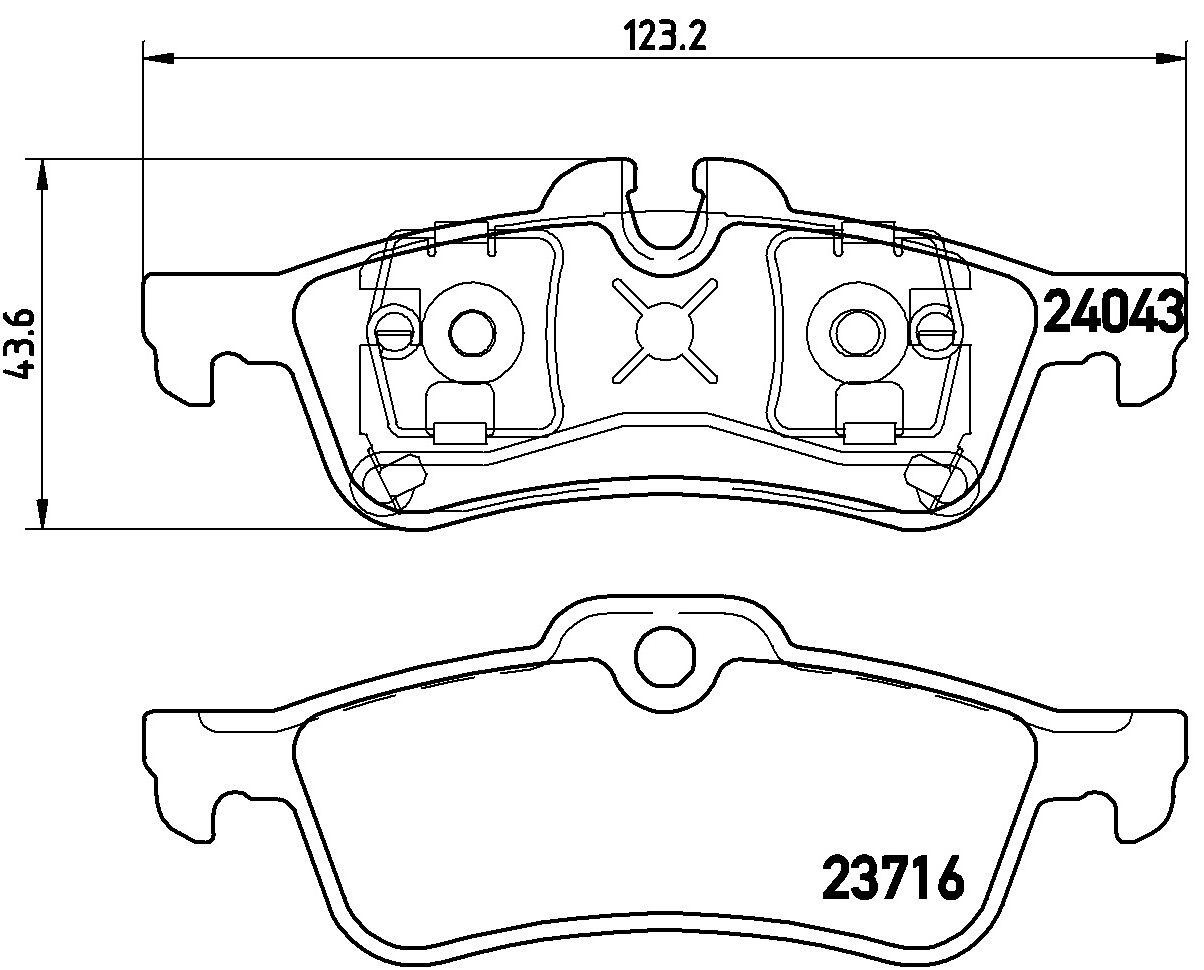 2008, 2007, 2006, 2005, 2004, 2003, 2002 Mini Cooper Disc Brake Pad Set
