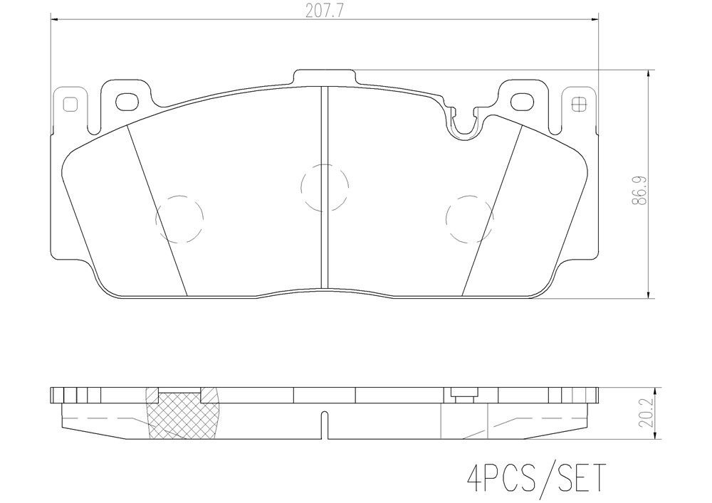 2021, 2020, 2019 BMW M2 Disc Brake Pad Set