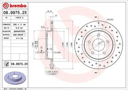 2013, 2012, 2011, 2010, 2009, 2008, 2007, 2006, 2005, 2004 Mazda 3 Disc Brake Rotor