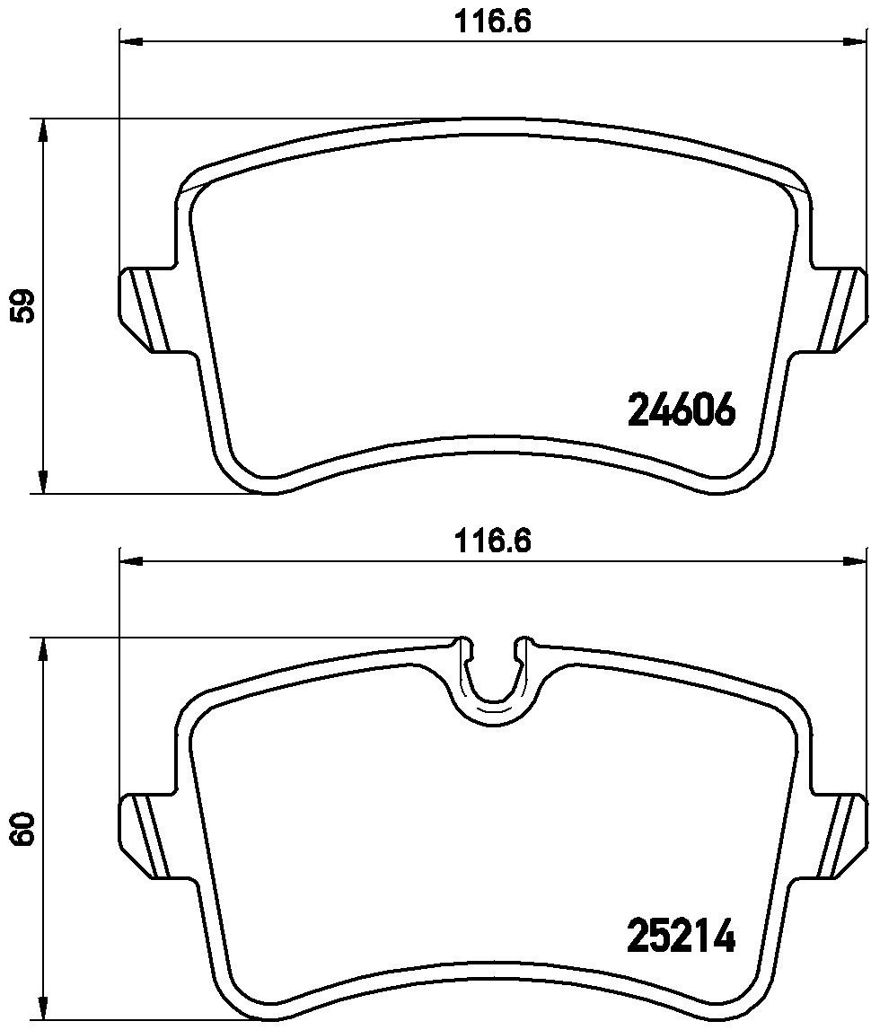 2018, 2017, 2016, 2015, 2014, 2013 Audi S7 Disc Brake Pad Set
