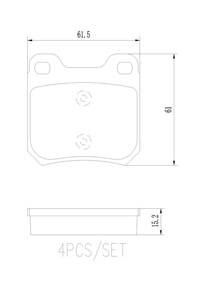 1998, 1997 Saab 900 Disc Brake Pad Set