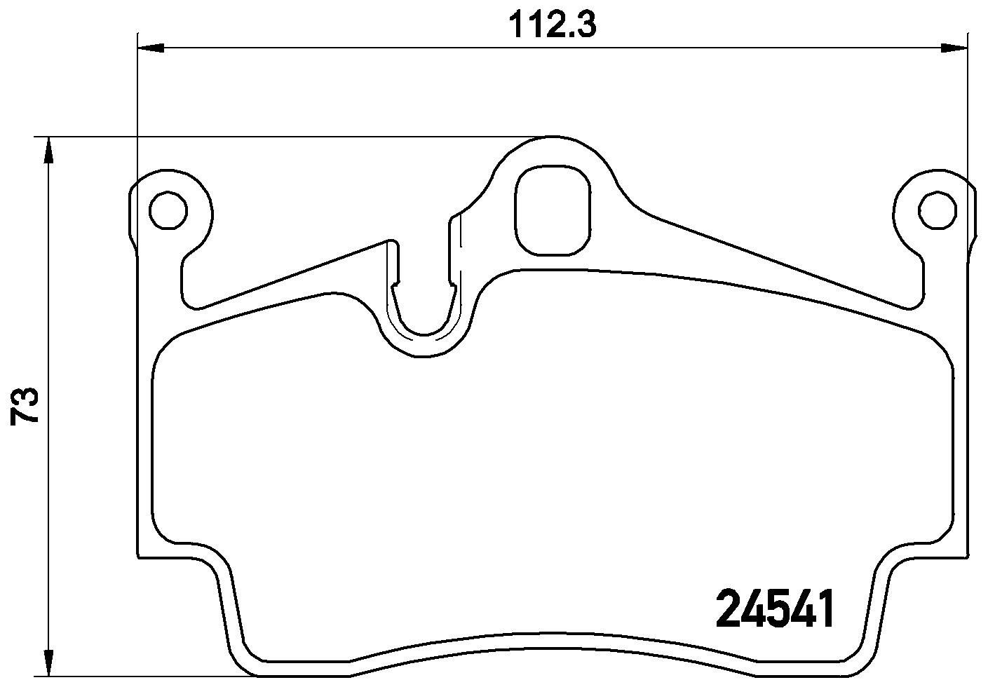 2016, 2015, 2014, 2013, 2012, 2011, 2010, 2009, 2008, 2007, 2006, 2005 Porsche Boxster Disc Brake Pad Set