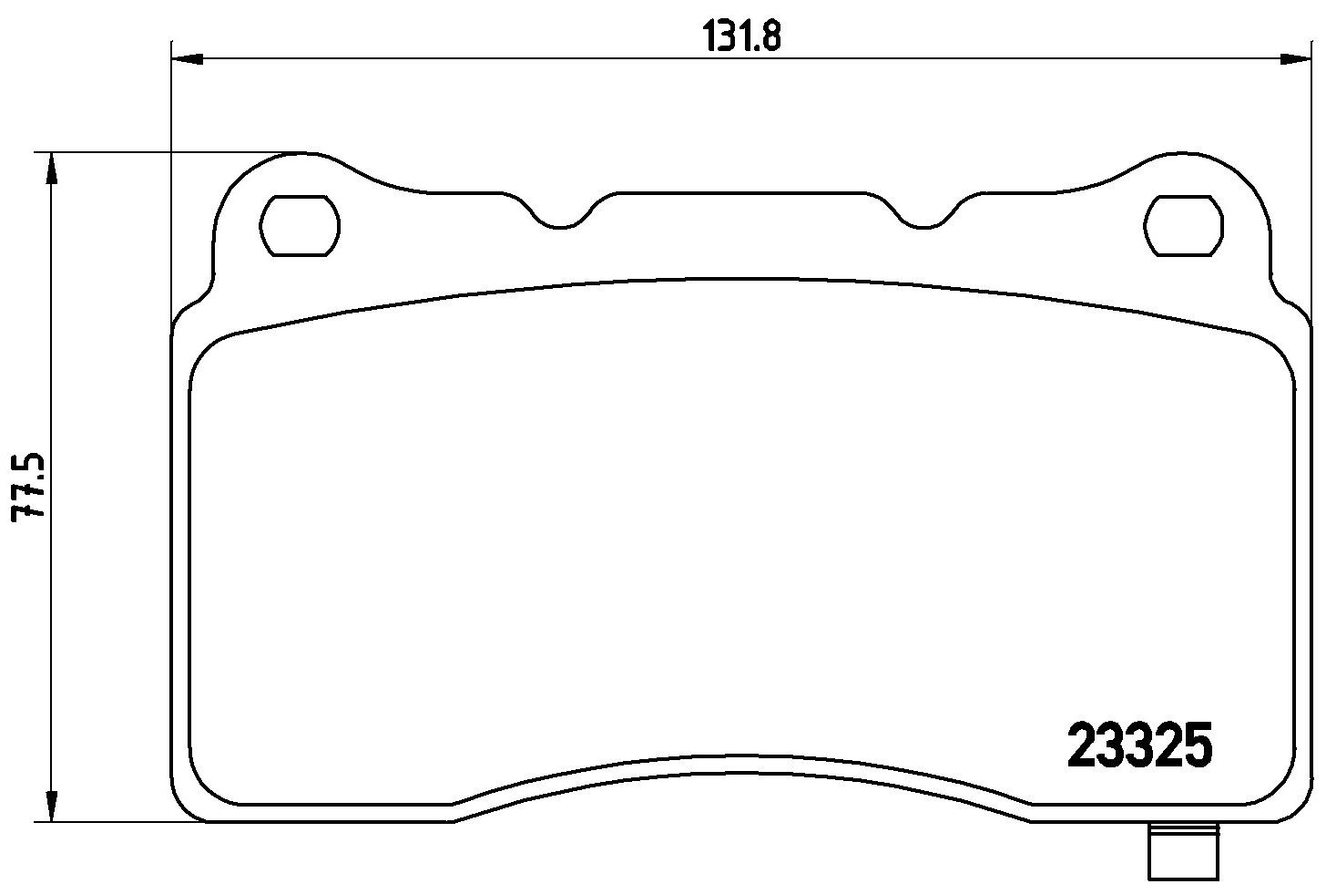 2015, 2014, 2013 Cadillac ATS Disc Brake Pad Set